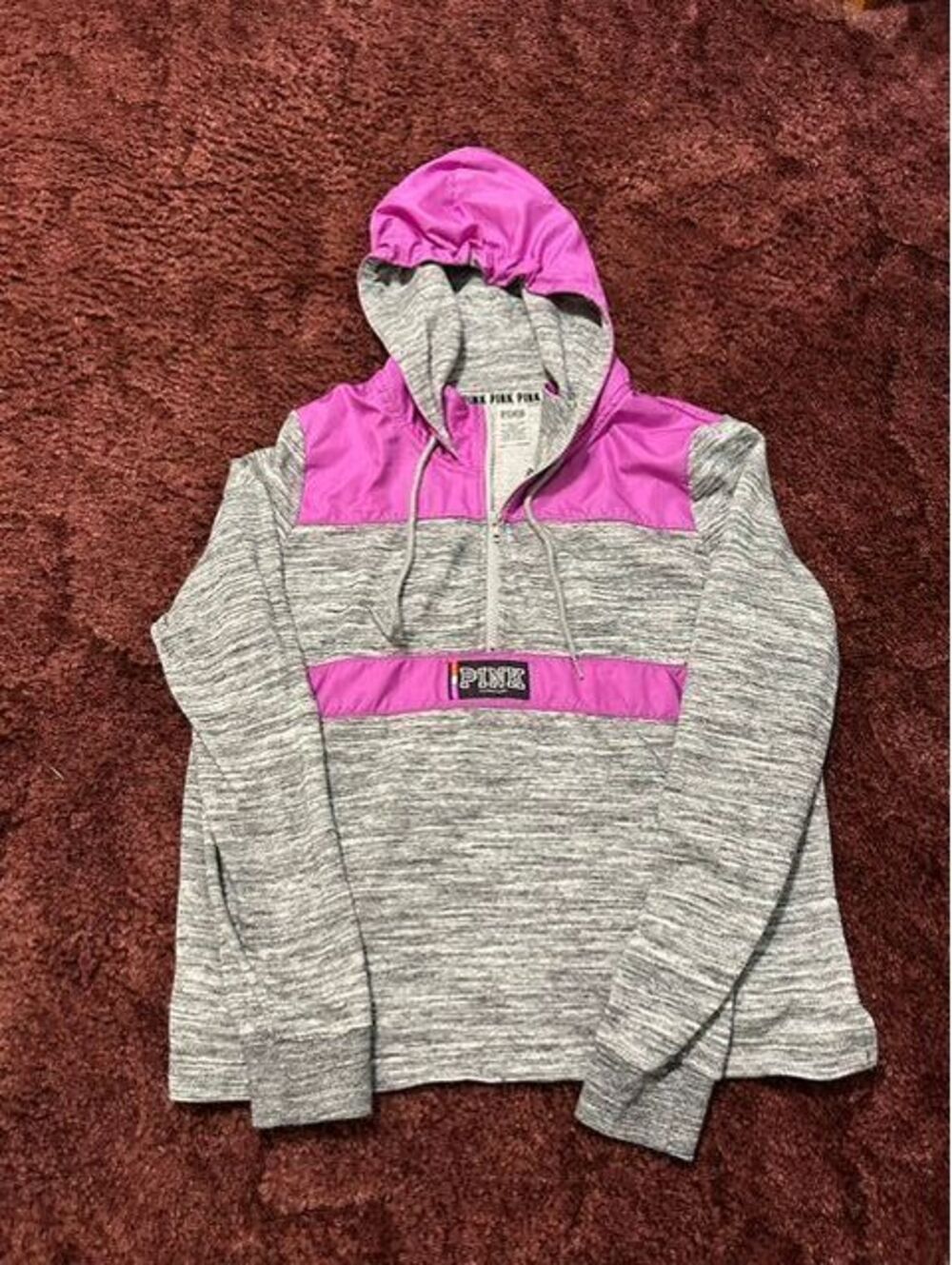 Victorias Secret Pink 1/4 zip hoodie